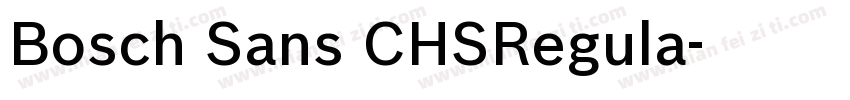 Bosch Sans CHSRegula字体转换